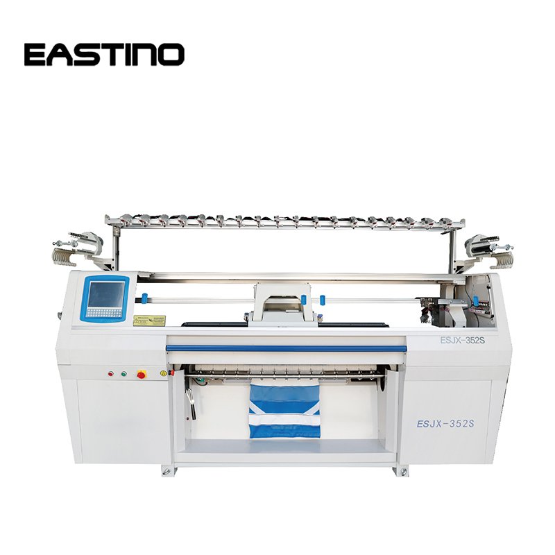 ESJX-352S 3-system computerized collar knitting machine side profile