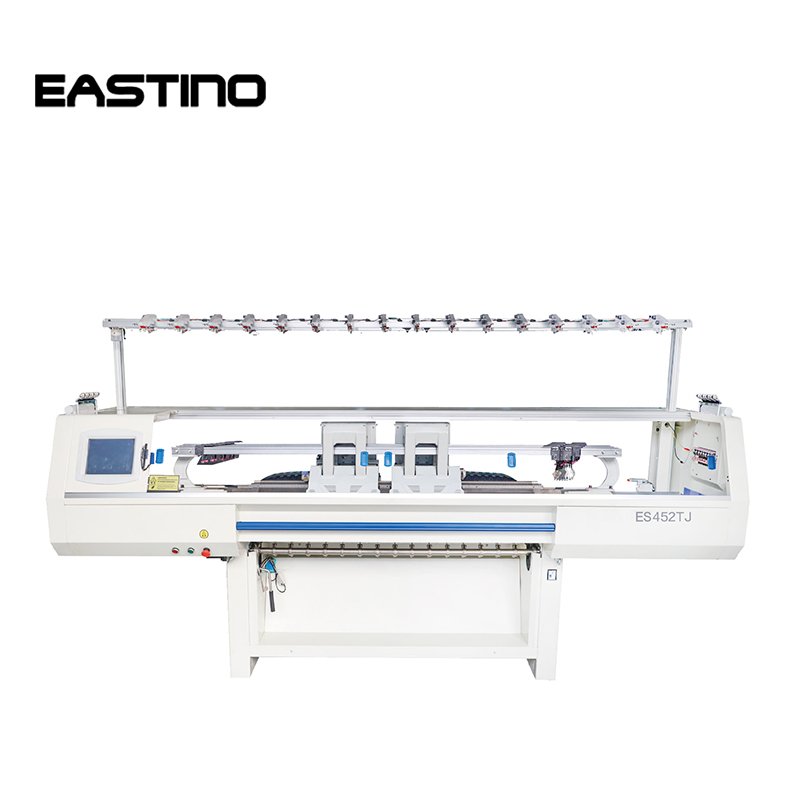 ES452TJ double carriage 2+2 jacquard transfer collar knitting machine