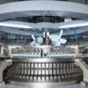 4-track cam box structure and cylindrical air cooling fan system on Eastino circular knitting machine