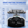 Eastino smart single jersey open width circular knitting machine featuring intelligent control and energy-saving design.